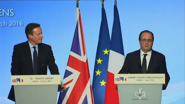 Cameron and Hollande