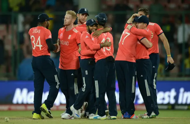 England celebrate