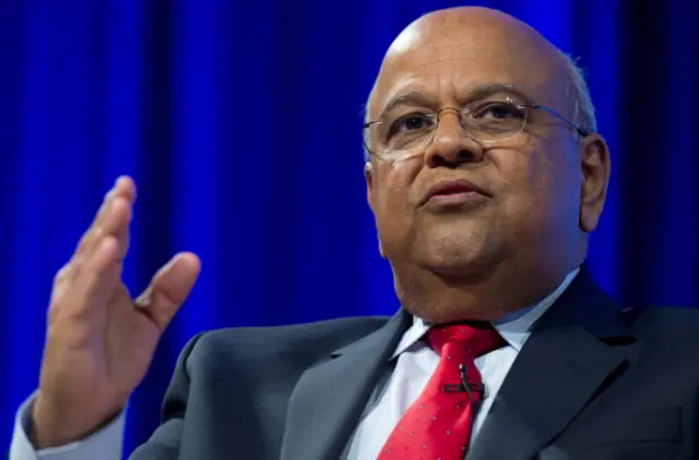 Pravin Gordhan, Minister of Finance of South Africa, discusses poverty during a seminar discussion at World Bank Headquarters during the annual World Bank - International Monetary Fund (IMF) meetings in Washington, DC, October 9, 2013