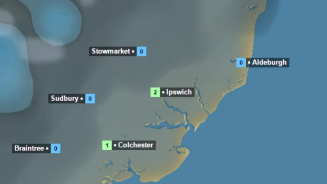 Overnight weather map