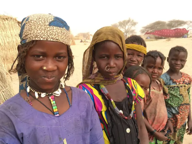 Women in a village near Lake Chad