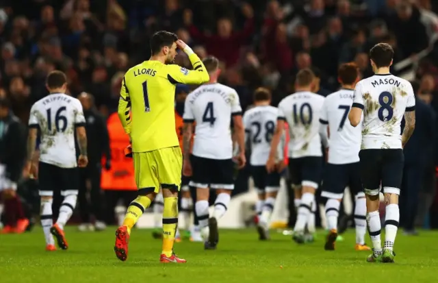 Tottenham after their loss to West Ham