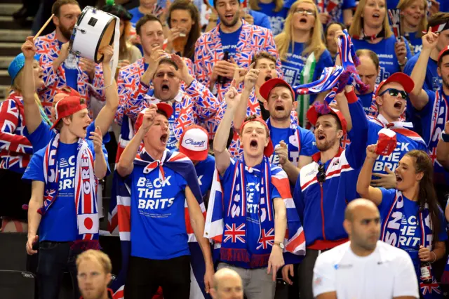 Crowd at Davis Cup