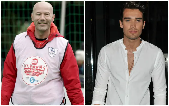 Alan Shearer and Josh Cuthbert