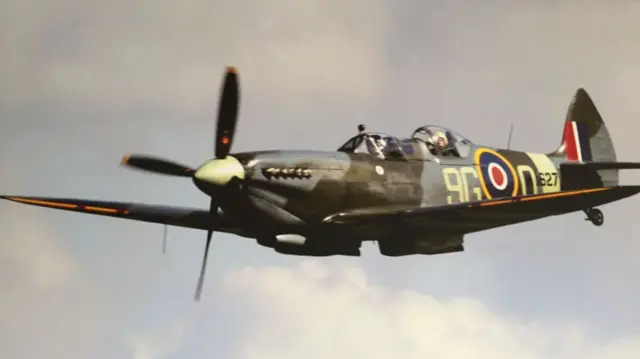 Allan in a Spitfire