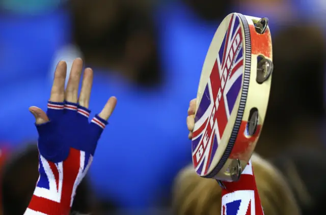 British fan at the Davis Cup