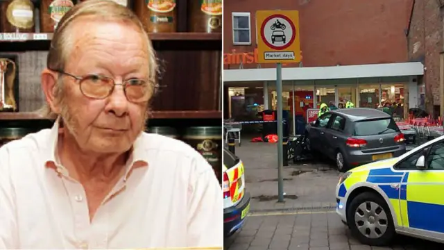 Colin Moxley and scene of fatal crash in Harpenden