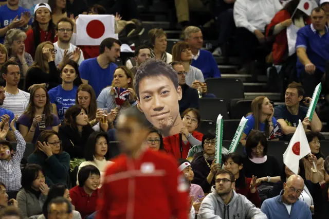 Japanese fans at Davis Cup