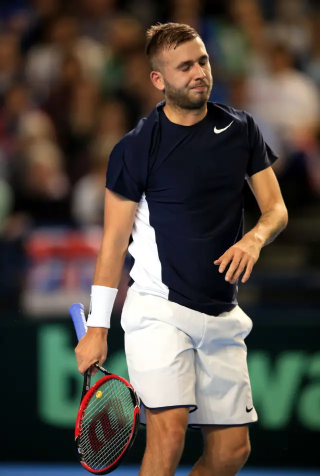 Dan Evans at Davis Cup
