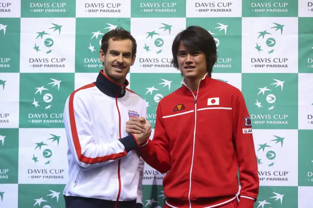 Andy Murray and Taro Daniel