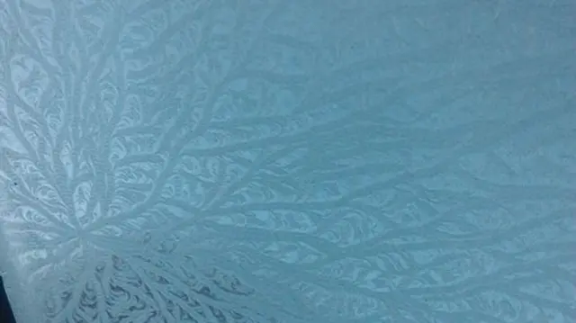 Ice on the windscreen