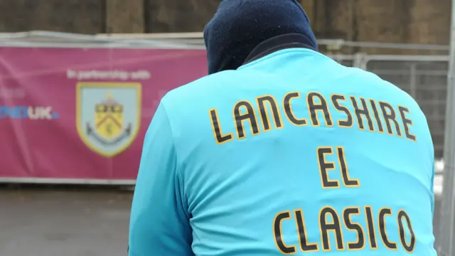 Burnley v Blackburn shirt