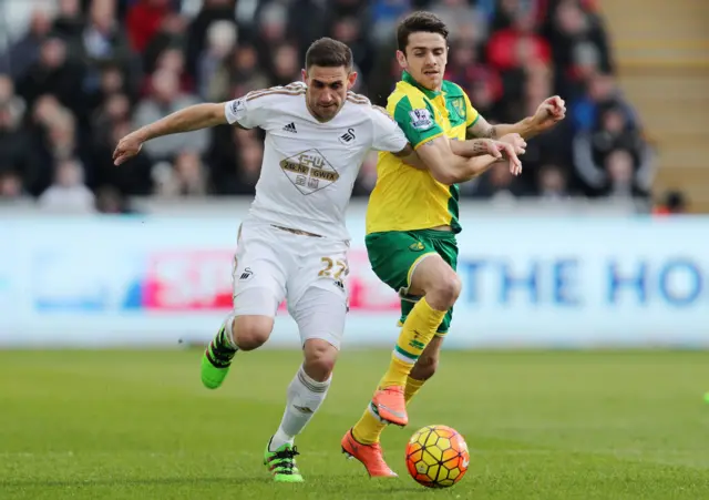 Angel Rangel and Robbie Brady