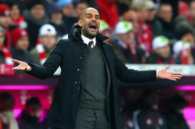 Bayern Munich boss Pep Guardiola