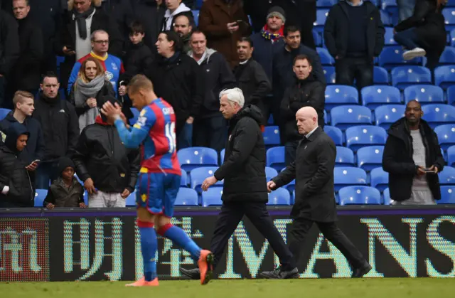 Palace manager Alan Pardew has plenty to think about