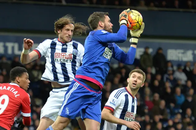 West Brom keeper Ben Foster has rarely been troubled