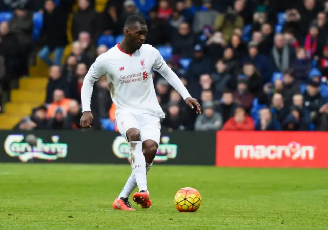 Christian Benteke converts the penalty