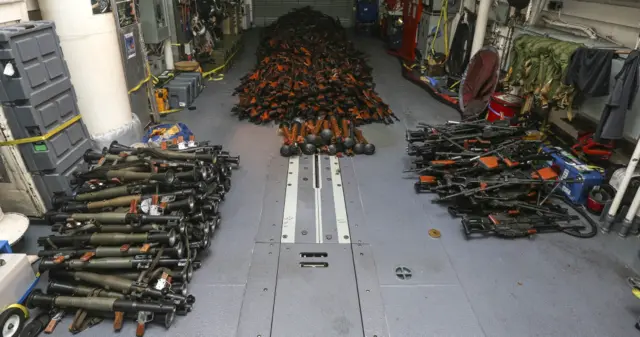 Weapons intercepted by Australian navy