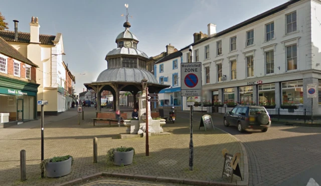 A view of Market Street in North Walsham