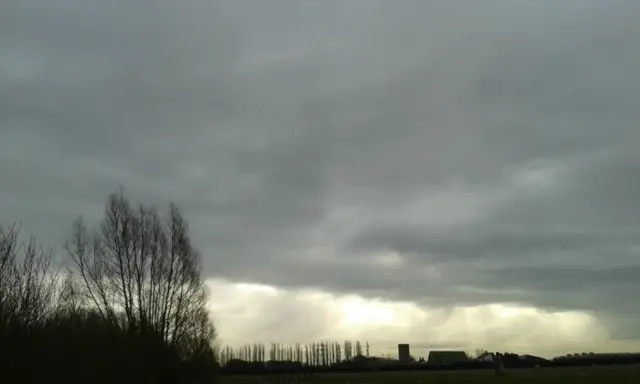 Overcast sky near Cambridge