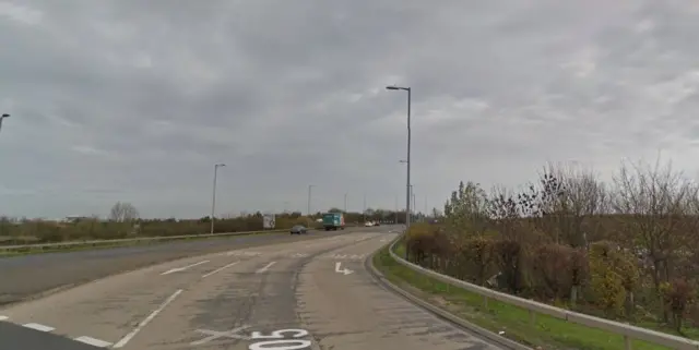 A road next to Peterborough Services