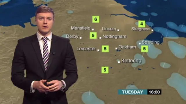 Charlie Slater's weather map