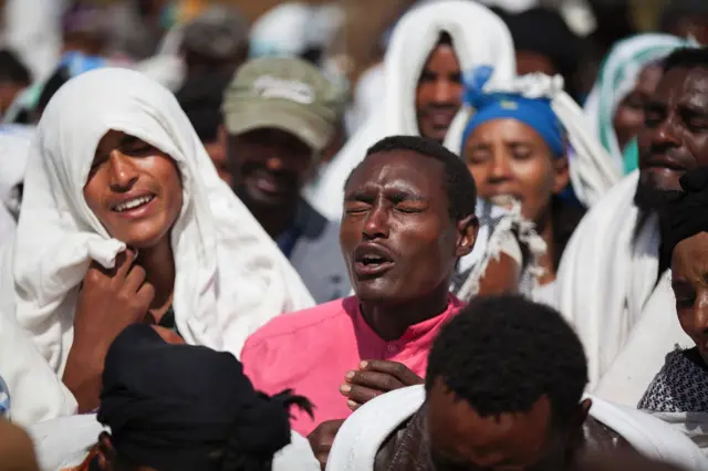 Ethiopian mourner