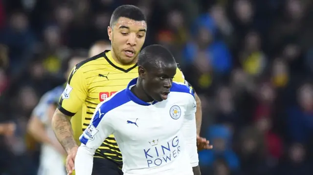 Troy Deeney and N'Golo Kante