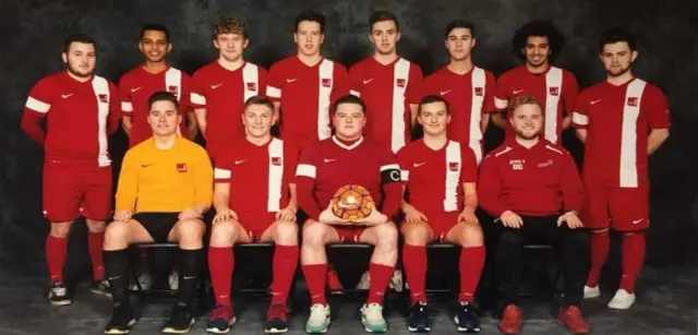 Group football photo