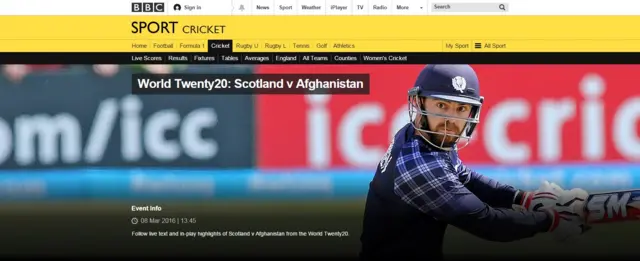 Scotland v Afghanistan