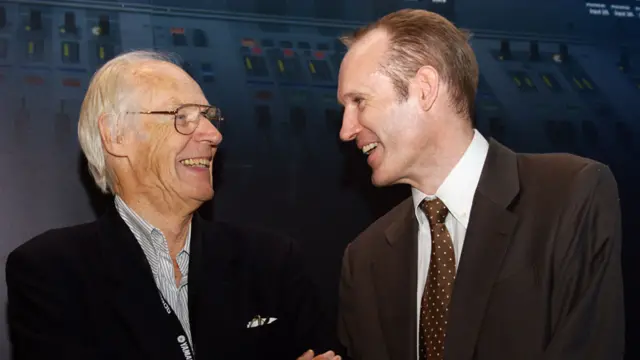 Sir George Martin with Andy Trott in 2006