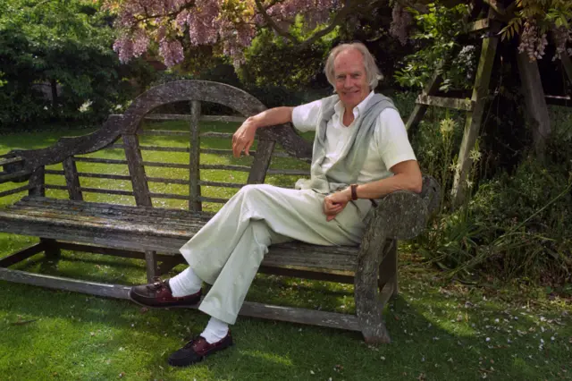 George Martin at his home in 1996