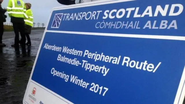 Aberdeen Western Peripheral Route sign