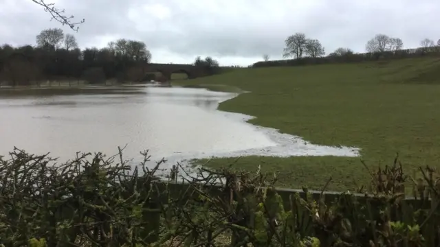 Flooding in Radclive, Buckinghamshire