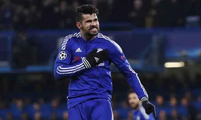 Diego Costa celebrates