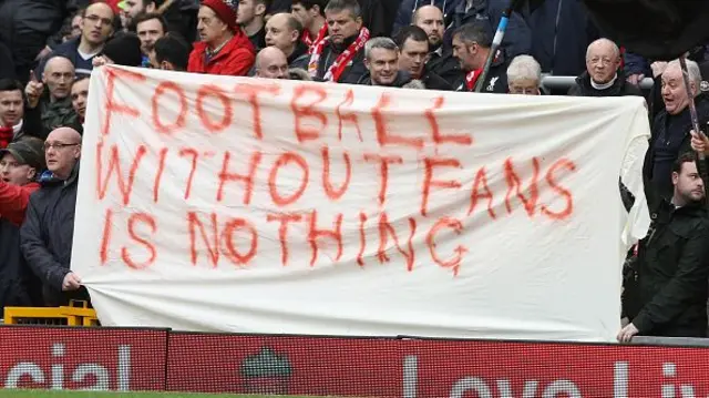 Fans protesting ticket prices