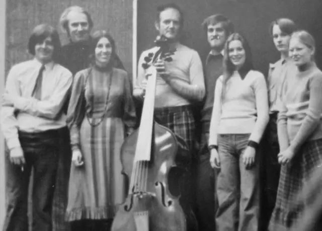 Sir George Martin with The Huggett Family in 1973