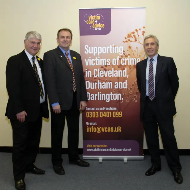 PCC Ron Hogg, PCC Barry Coppinger, John Bentley (Safe in Tees Valley)