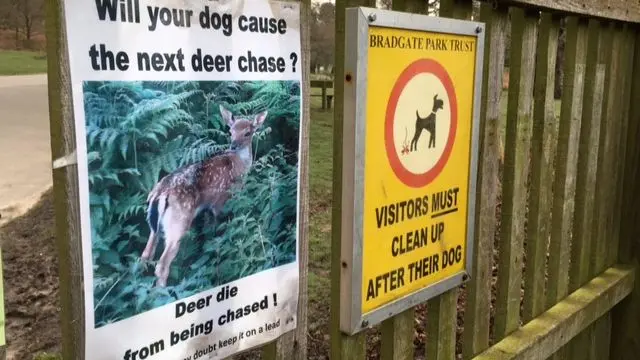 Signs at Bradgate Park