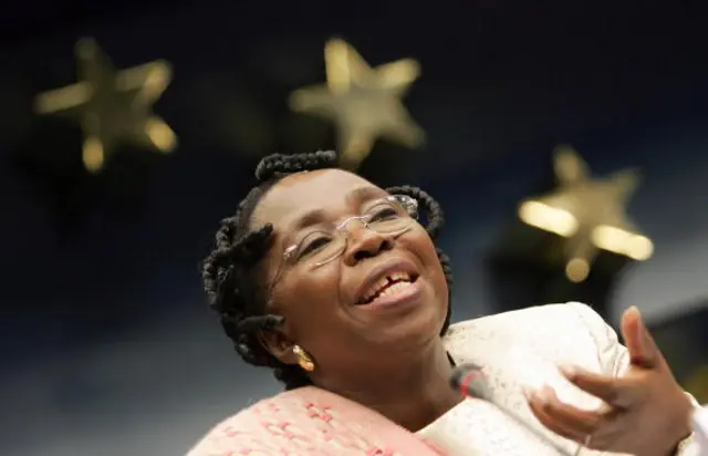 Nkosazana Dlamini Zuma on 14 November 2006 at the EU Commission's Headquarters in Brussels