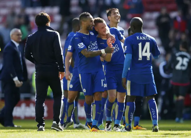 Leicester celebrate