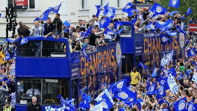 Leicester title parade