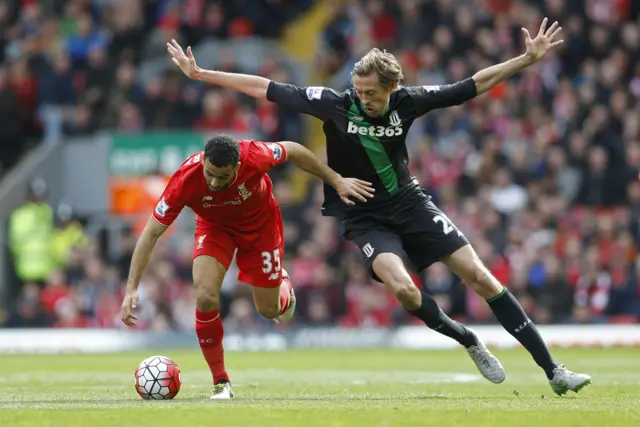 Kevin Stewart and Peter Crouch