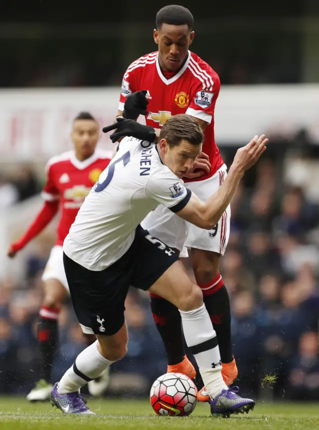 Jan Vertonghen and Anthony Martial