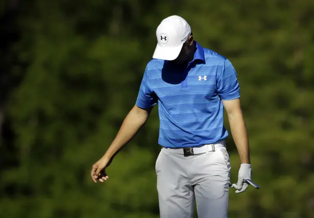 A dejected Jordan Spieth