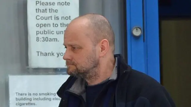 Christopher Griffiths outside court