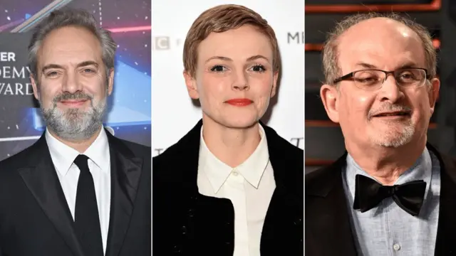 Sam Mendes, Maxine Peake and Sir Salman Rushdie