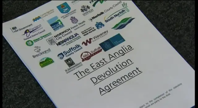 Papers for the East Anglia Devolution agreement