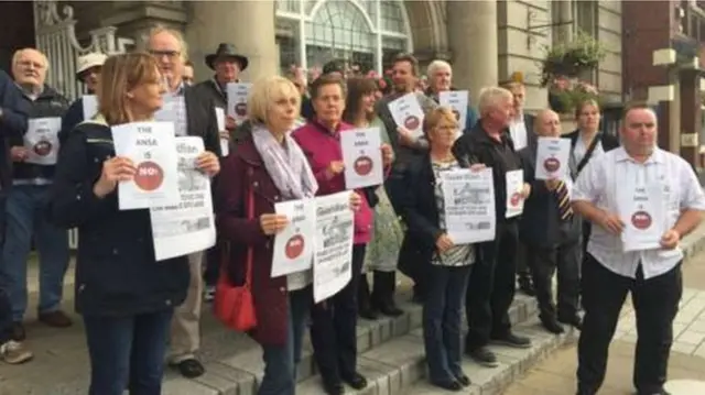 Middlewich protest