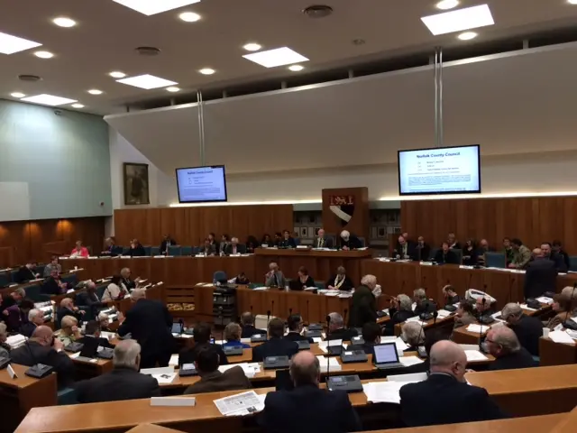 Councillors debating devolution